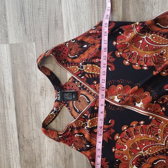 SLNY NEW YORK HALTER SCARF/SLIP DRESS SZ LARGE - Picture 6 of 10